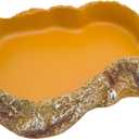 Reptile Food Feeding Dish, Bearded Dragon Food Bowl, Dearded Dragon Tank Accessories (Reptile Feeding Dish, Large)