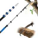 Manual Pole Saw for Tree Trimming, 26FT Telescoping Extension Pole Tree Pruner with 24" Blade, Hand Pole Saw for Cutting High Branches, Detachable Pruning Saw for Garden Yard Maintenance