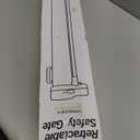 110 Inch Extra Wide Retractable Baby Gate for Large Openings Pet Gates for Dogs Indoor Retractable Baby Gates Outdoor Dog Gates for The House Extra Wide Pet Gate Large Dog Gate for Doorways, Beige