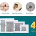 2 x 14 Pack Drywall Patch Kit - 2/4/6/8 Inch with Self-Adhesive Mesh, Heavy Duty Wall Repair for Large Holes