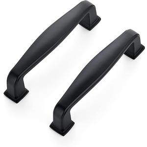 Ravinte 15 Pack Solid 3 Inch Cabinet Handles Matte Black Pulls for Kitchen Drawers, Cabinets, Cupboards - Hardware Handles