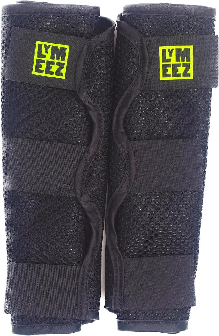 3D Mesh Tick Repelling Leg Gaiters (Small/Medium (1 Pair), Black)