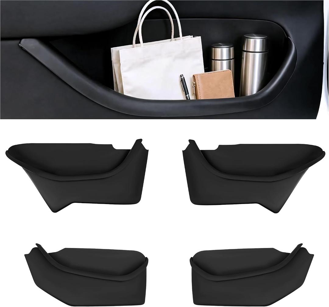 Door Pocket Liners Side Storage Box for 2025 2026 Tesla Model Y Juniper