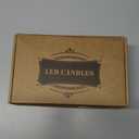 yunsheng 8.6Inches LED Window Candles Dusk to Dawn Light Sensor Timer, 6PCS Battery Operated Flameless Taper Candles with Drip Texture, Suction Cups and Removable Black Base, Christmas Home Decor