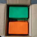 Outus 36 Pcs Plastic Cubby Bins Bulk for Classroom Organization Small Stackable Book Bins Toy Storage Tubs Box Container Organizer with 120 Self Adhesive Label for Library School Office Home, 6 Colors