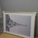 upsimples 24x36 Poster Frame, Display Pictures 20x30 with Mat or 24x36 Without Mat, Wall Hanging Picture Frame, Gold, 1 Pack