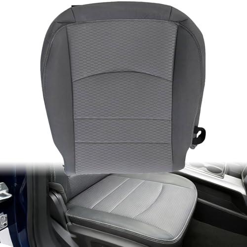 AOUTTUOA #X8 Gray Driver Bottom Cloth One  Seat Cover Compatible with Dodge Ram 1500 2500 3500 4500 5500 SLT 2013 2014 2015 2016 2017 2018