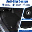 GXARTS Car Waterproof Floor Mats Carpet Full Set Compatible with Acura TSX 2009 2010 2011 2012 2013 2014 | Non-Slip Backing，All-Weather Protect Automobile Floor Liner