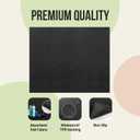 ITSOFT Under The Sink Mat, Kitchen Tray Drip, Cabinet Liner, Waterproof Layer, Reusable, Washable 36 x 30 Inches Black