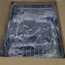 SUNLY Large Dish Drying Rack, Expandable Dish Racks for Kitchen Counter, Space Saving 304 Stainless Steel Drying Rack Kitchen, Extra Large Drainer with Multifunctional Flip Up Pegs, Gray