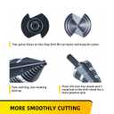3 Sizes M2 Step Drill Bit for Steel Sheet, 7/8", 1-1/8", 1-3/8" HSS Multi Size Hole Stepped Up Unibit Home Tools