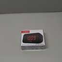 Timex Alarm Clock with Large Display, Digital Alarm Clock for Bedroom Includes 120V Universal Power Adapter (T121B - Black)