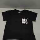 Promoted to Big Brother Shirts Announcement T-Shirts for New Siblings Toddler Boys Big Brother Tees (Black-21)