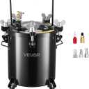 VEVOR Heavy Duty Steel Pressure Pot, 10.6 Gal/40 L Heavy Duty Steel Air Tool Pressure Pot, Pressures Pots with Three Quick-Connect Couplers for Home Use, DIY, Art Creations, Large-Diameter Tank
