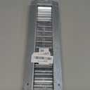 Repa Market 13" x 3" Inch Air Exhaust Grille for Round Ducts - 2 Adjustable Louvre Blades - Galvanized Air Supply Vent Cover - Side Fit Round Surface Canal Ducting from 6.30" to 15.74" Inches