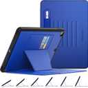 SEYMAC stock Case for iPad 9th/8th/7th Generation 10.2'', Strong Magnetic Auto Sleep Shockproof Case with Absorbing Multi-Angles Stand, Pen Holder, Card Slot (Blue)