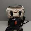 Maelstrom Travel Backpack for Women Men,Laptop Backpack Fits 15.6-17.3 Inch Laptop, Nurse/Work Bag with Insulated Lunch Box (Black-beige)