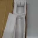 2 in 1 Incense Holder for Sticks with Glass Ash Catcher, Upside Down Anti-Ash Incense Stick Burner, Modern Vertical Incense Holder for Yoga, Spa, Meditation and Home Decor Reddish Brown