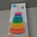 Baby Spinning Stacking Toys for Toddlers 1-3, Rainbow Ring Stacker Montessori Toys for Babies 6-12 Months, 1 2 3 One Year Old Girl Boy Christmas Birthday Gifts, Autism Sensory Learning Toy