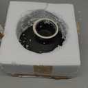 Cabilock Ceramic High-Footed Fruit Tray Decorative Fruit Bowl for Kitchen Counter Ideal for Party Snack Dessert Display Black