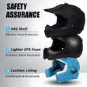TRIANGLE Youth Kids Dirt Bike Helmet Full Face Motocross Helmet with Goggle & Gloves DOT/FMVSS-218 Approved Motorcycle Helmet M