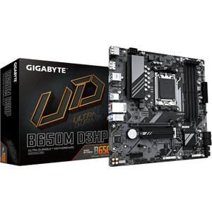 GIGABYTE B650M D3HP AMD AM5 mATX Motherboard, Support Ryzen 9000/8000/7000 Series, DDR5, 5+2+2 Power Phase, 2X M.2, PCIe 4.0, USB-C 3.2 Gen 1, 2.5 GbE, EZ-Latch, Q-Flash, RGB Fusion
