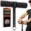 Vikingstrength Forearm Strengthener with Patented Thick Handles - Wrist Roller for Forearm Exercise, Grip Strength, and Injury Prevention