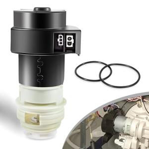 154844101 Dishwasher Circulation Pump Motor with Two New O-Ring Seals Fit for Frigidaire and Kenmore Dishwashers Replace 154828601,154795001,154793001,154700001,154719201.(Two Electrical Connector)