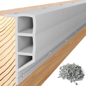 Nalwort Dock Bumpers 16 Feet and 24 Feet, Full Protection Dock Fender for Straight Edge and Side, Boat Dock Bumpers for Edging, Includes Mounting Screws, Black Gray Blue Brown Green Orange Yellow