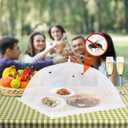 Food Cover Food Tent Set, 2 Extra Large 40"X24" and 6 Standard 17"X17" Mesh Food Covers for Outside, 8 Pack Collapsible, Reusable Pop-Up Umbrella Food Nets for Picnics, Outdoor Camping, Parties, BBQ