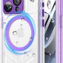 for iPhone 15 Pro Max Waterproof Case, Screen Protector, Lanyard, IP68 Military Full Body Shockproof, for Water Sports Outdoor Work, Funda para 15 Pro Max Impermeable, 6.7" Purple