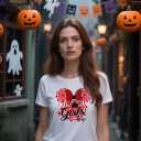 Halloween Ghost Shirts: Magic Kingdom Shirt Women Funny Magic Castle T Shirt Spooky Season Halloween Short Sleeve TeesXX-Large,White1 (XL)