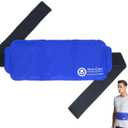 Koo-Care Large Ice Pack Gel Hot Cold Therapy Pack - Wraps Around Shoulder, Waist & Lower Back, Belly, Thigh, Knee, Shin, Ankle - Great for Injuries, Sprain, Bruise - 13.2" x 5.9"