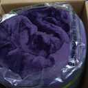 Bedsure GentleSoft Sherpa Fleece Throw Blanket for Couch, Non-Heated, Thick and Warm Throw Gifts for Women and Girls, Soft Fuzzy Plush Christmas Blanket for Winter, Purple, 50x60 Inches