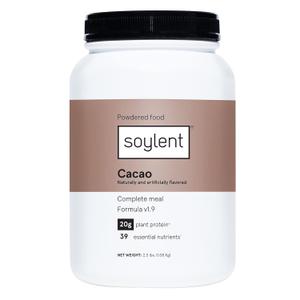 Soylent Complete Nutrition Meal Replacement Protein Powder, Cacao - Plant Based Vegan Protein, 39 Essential Nutrients - 36.8oz Best By 06/23/26