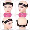 3 Pcs Wig Band With Ear Cut Outs Double-Sided Velvet Wig Melting Band C-Shaped Lace Band Elastic Bands for Wig For Daily Wear And Special Occasions