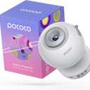 POCOCO Galaxy Star Projector with 2M-Pixel Lens & 5K Discs | Home Planetarium Projector for Relaxation, Study, and Sleep Aid | Includes 2 Films | Ideal Gift (White)