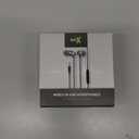 in Ear Wired Earbud with Microphone - Wired Headphones with Microphone, 3.5mm Corded Earphones with in Line Volume Controller, White