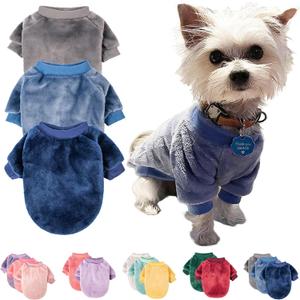 FabriCastle Small Dog Sweaters, 3-Pack Dog & Cat Clothes, Ultra Soft and Warm Pet Jackets for Dogs Boy & Girl, Winter Pet Apparel Costumes, Puppy Outfits (Grey,Blue,Dark Blue, XX-Large)