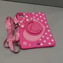 Boaretiu Kids Case for iPad Air 11 inch (M2 M3) 6th/5th/4th Generation/Pro 11" 4th/3rd/2nd/1st - Cute Girly Cartoon Soft 3D Bow Heart Silicone Tablet Case with Strap & Rotating Stand for Girls Teens