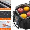 Lifewit Large Lunch Bag Insulated Lunch Box Soft Cooler Cooling Tote for Adult Men Women, Black 12-Can (9L)