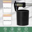 SUPMIND 12Pcs Candle Making Jars 14 fl.oz Black Empty Glass Jars Bulk with Bamboo Lids, Containers for Making Candles Vessels for Candle Business 12 14 fl.oz