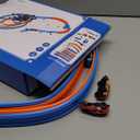 LILYBUDS Toy Car Race Track Set for Boys Kids Age 3-5 4-7, Race Tracks with 4 High-Speed Pull Back Race Cars and Crash Zones, Christmas Halloween Birthdays Gifts Toys for Boys Kids 4-6 8-12 Years Old, Large