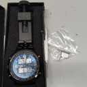 VIGOROSO Men's LED Analog Digital Watch Men Date Week Sports All Black Steel Mens Watch for Men