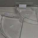 iDesign Clear Plastic 1/4 Wedge Bin for Corner Lazy Susan Cabinet, Kitchen Cabinet Organizer
