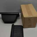 2026 New Model Y Juniper Backseat Trash Can Organizer TPE Storage Box with Anti-Slip Lid Cover Underseat Storage Tray for 2025-2026 Tesla Model Y Juniper Accessories