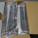 DLQuarts 5x7 Hanging Picture Frames Collage Wall Decor, 3-Opening Photo Frames Set, 3.5x5 with Mat or 5x7 Without Mat, Rustic Solid Wood Photo Frame Pack of 2, Weathered Black