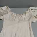2023 Summer Women's Satin Off Shoulder Formal Dress Wedding Guest Elegant Butterfly Sleeve Split Cocktail Prom Midi Dresses Champagne, Medium
