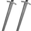 Crusader Knight Toy Sword,27.5" Plastics Sword Medieval Warrior Costume Accessories for Halloween Cosplay LARP,Props