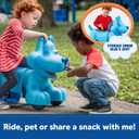 Kid Trax 6V Rideamals Blue's Clues Snack Time Interactive Ride-On Toy, for Ages 18-30 Months, Up to 44 Lbs., 20 Different Sounds, 3 Snacks Feed Blue, Rechargeable Battery Powered Electric, (KT1612WM)